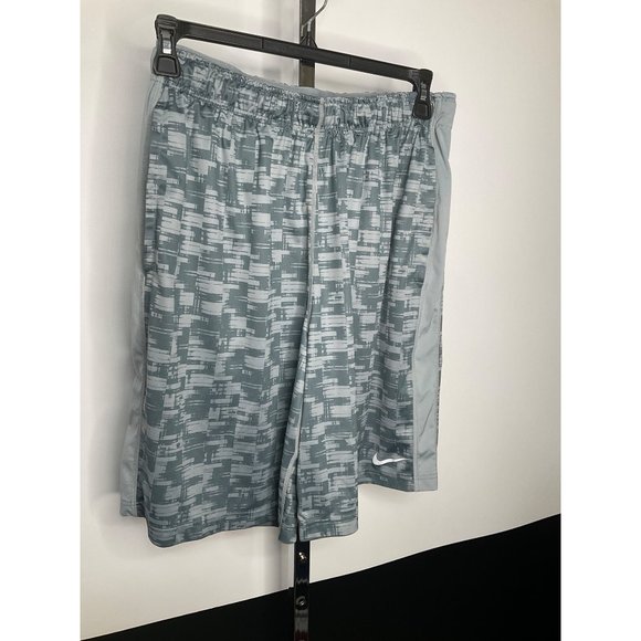 Nike Large Mens Shorts Basketball Gray Pockets Dri Fit - Picture 3 of 6